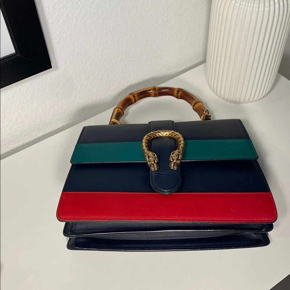 GUCCI Dionysus Bamboo Sylvie Web Top Handle Bag COA - Picture 9 of 17